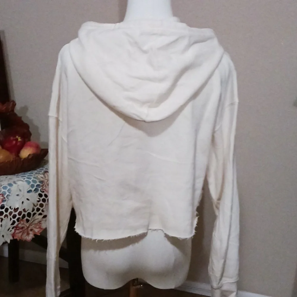 Wild Tribute- Ski Bums Women's Cream Graphic Hoodie - Picture 9 of 13
